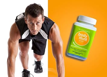 Body Mint Sport, Extra Strength Chlorophyll Deodorizing Supplement for Full Body Freshness, Aluminum-Free Plant-Based Internal Deodorant, Designed for Active and Athletic Lifestyles, 50 tabs