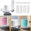 Mwellewm 4 Pcs/set Cake Scraper Decorating Plastic Sawtooth Comb Mousse Butter Cream Cake Edge Tools Plastic Sawtooth Cake Icing Smoother Kitchen Baking Cake Edge DIY Tool #2