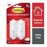 3m 17068 Wire Hooks With Strips (pack Of 4) by Command