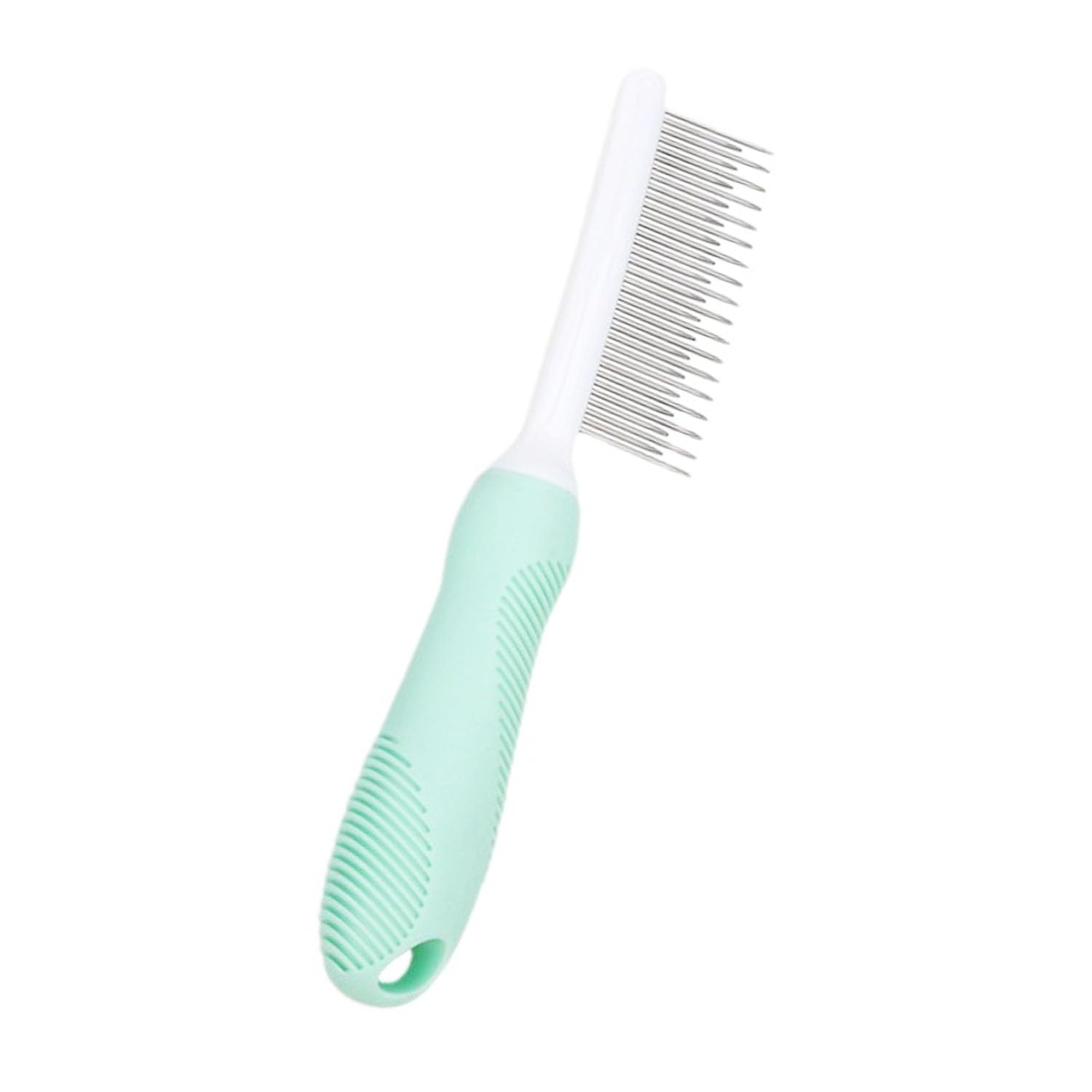 1PC Professional Pet Grooming Comb, Stainless Steel Detangling Brush for Long-Haired Dogs & Cats