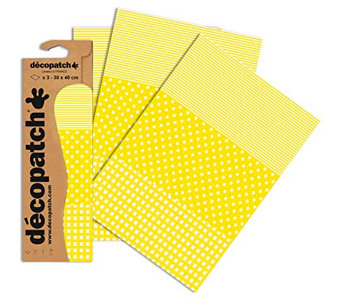 Décopatch – Ocio creativo – Paquete de 3 hojas iguales para pegar