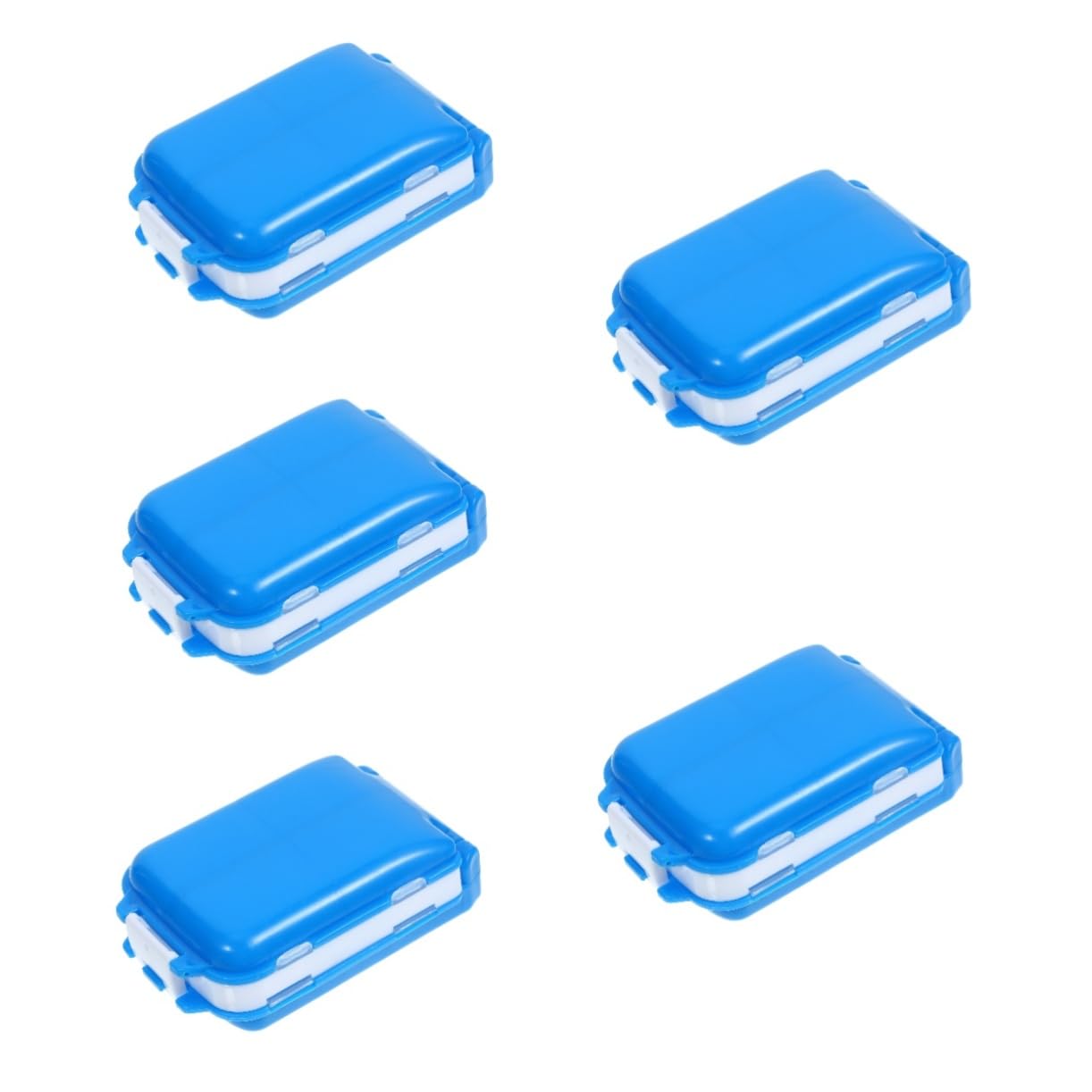 Estuche para píldoras y suplementos Baluue de 3 compartimentos azul