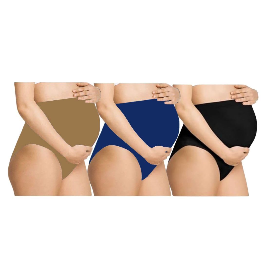 Maternity Hygiene Panties, Over-The-Belly Pantie for Women's Post and Pre Pregnancy. Available in a Variety of Colors and Sizes-image-37