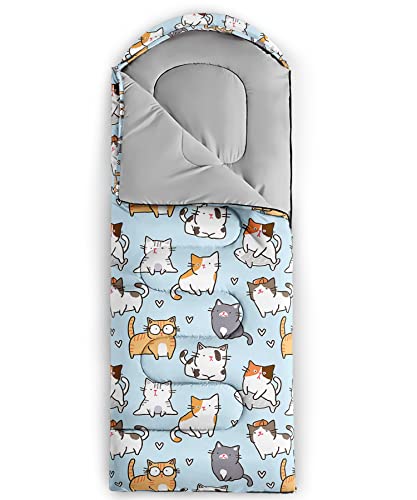 Image of QOOMO Camping Sleeping Bags,3 Season Warm & Cool Weather,Lightweight,Waterproof Sleeping Bags for Adults & Kids,Traveling,and Outdoors,Camping Gear Equipment