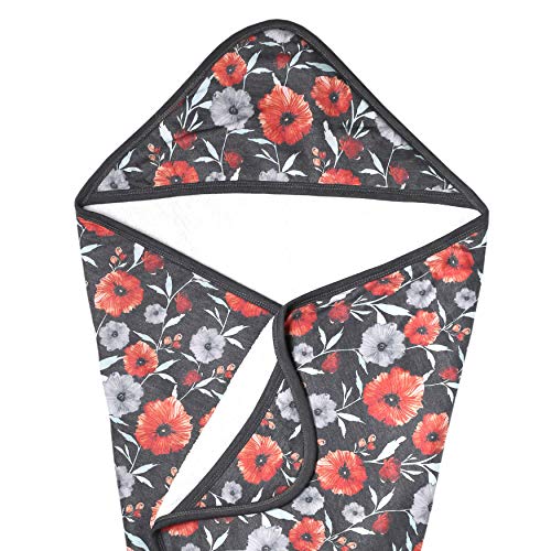 Image of Copper Pearl Premium Knit Hooded Bath Towel with Terry Cloth Interior Poppy