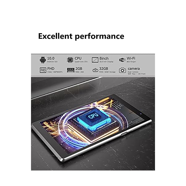 Tablets-Android-Tablet-8-inch-2GB-RAM-32GB-Storage-Quad-Core-Processor-Android-100-PC-Tab-Silver COOPERS Tablets, Android Tablet 8 inch 2GB RAM, 32GB Storage Quad-Core Processor Android 10.0 PC Tab (Silver)