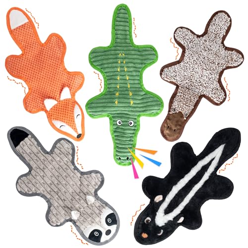 Ousiya 5er-Pack knisternde Hundechews mit Knisterpapier – Füllstofffreie Hundefutter für große Hunde, sichere Haustierchews für kleine bis große Rassen, ideal als Welpen-Geschenke & Zugspielzeug