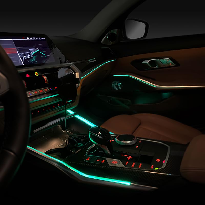 Automotive LED ambient Light, 11 Color Interior Atmosphere kit, Door Light Guide Strip, Screen Control Interface, for BMW G20