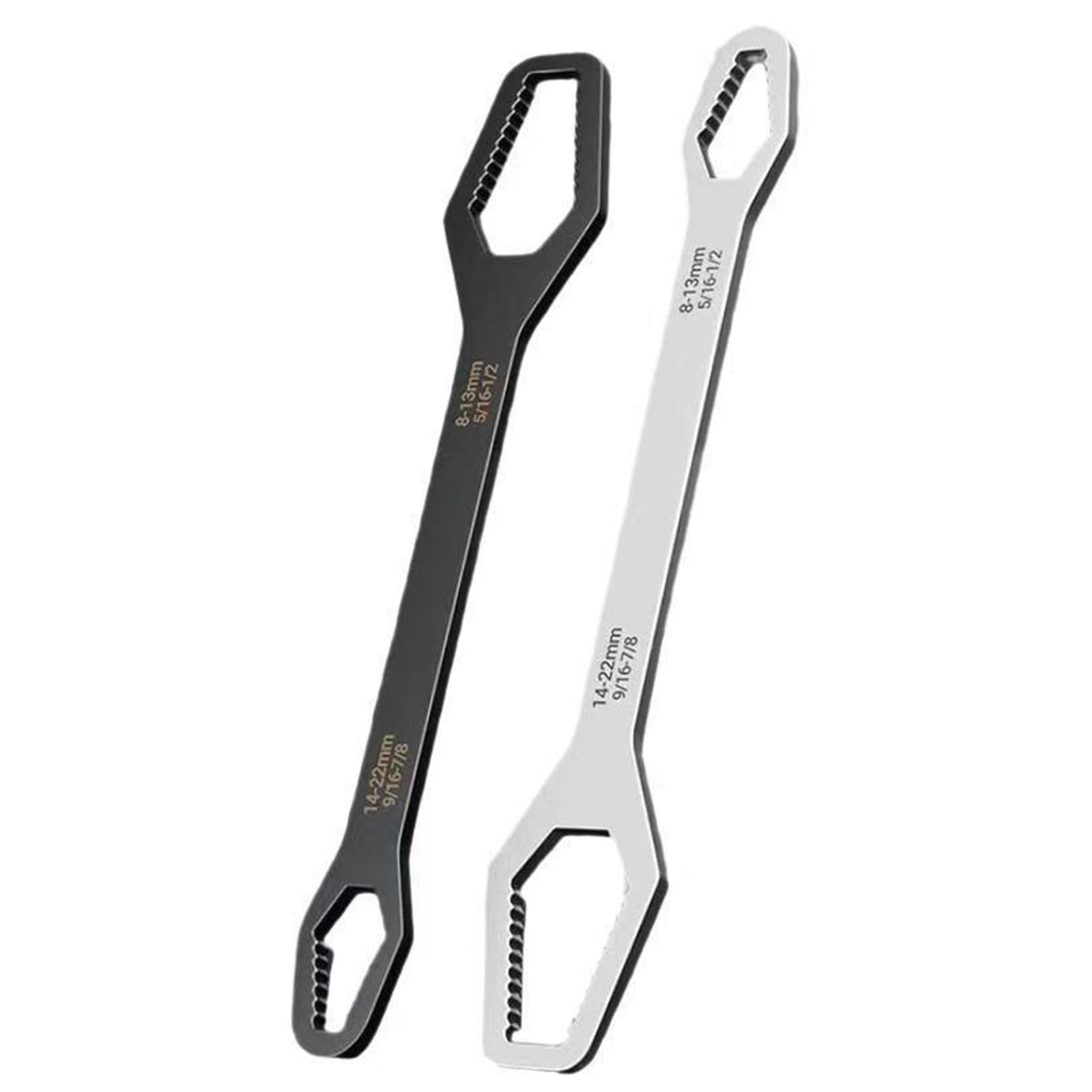 Zbiianxer 2Pcs 8-24Mm Wrench Tightening Adjustable Glasses Wrench Board Double Head Spanner Hand Tool For Factory Bicycles Maintenance Tool