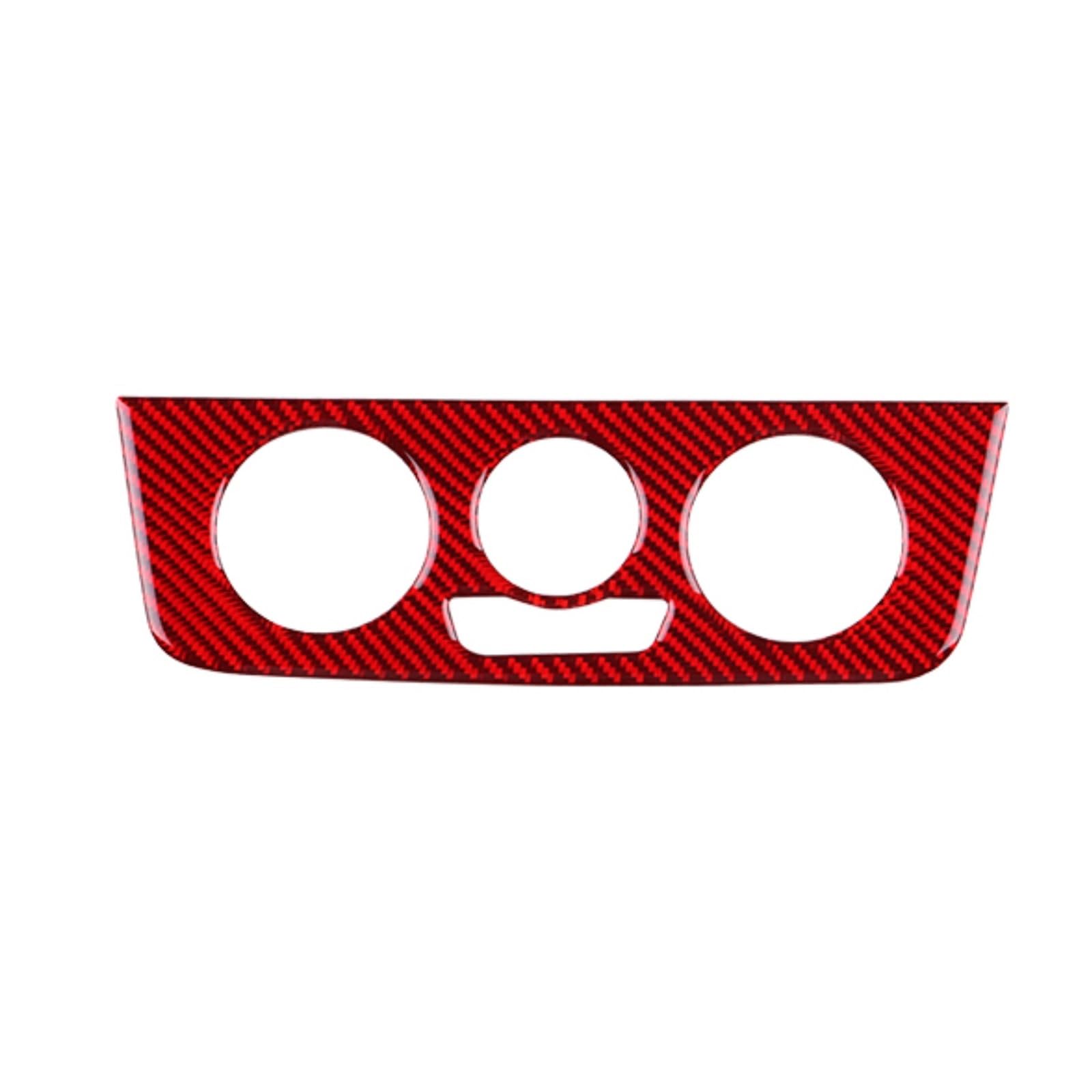 QBKGMEWCA Car Central Control Frame Compatible for SEAT Ibiza 6J 2009 2010 2011 2012 2013 2014 LHD RHD Real Soft Carbon Fiber Panel Trim Sticker(Type4)