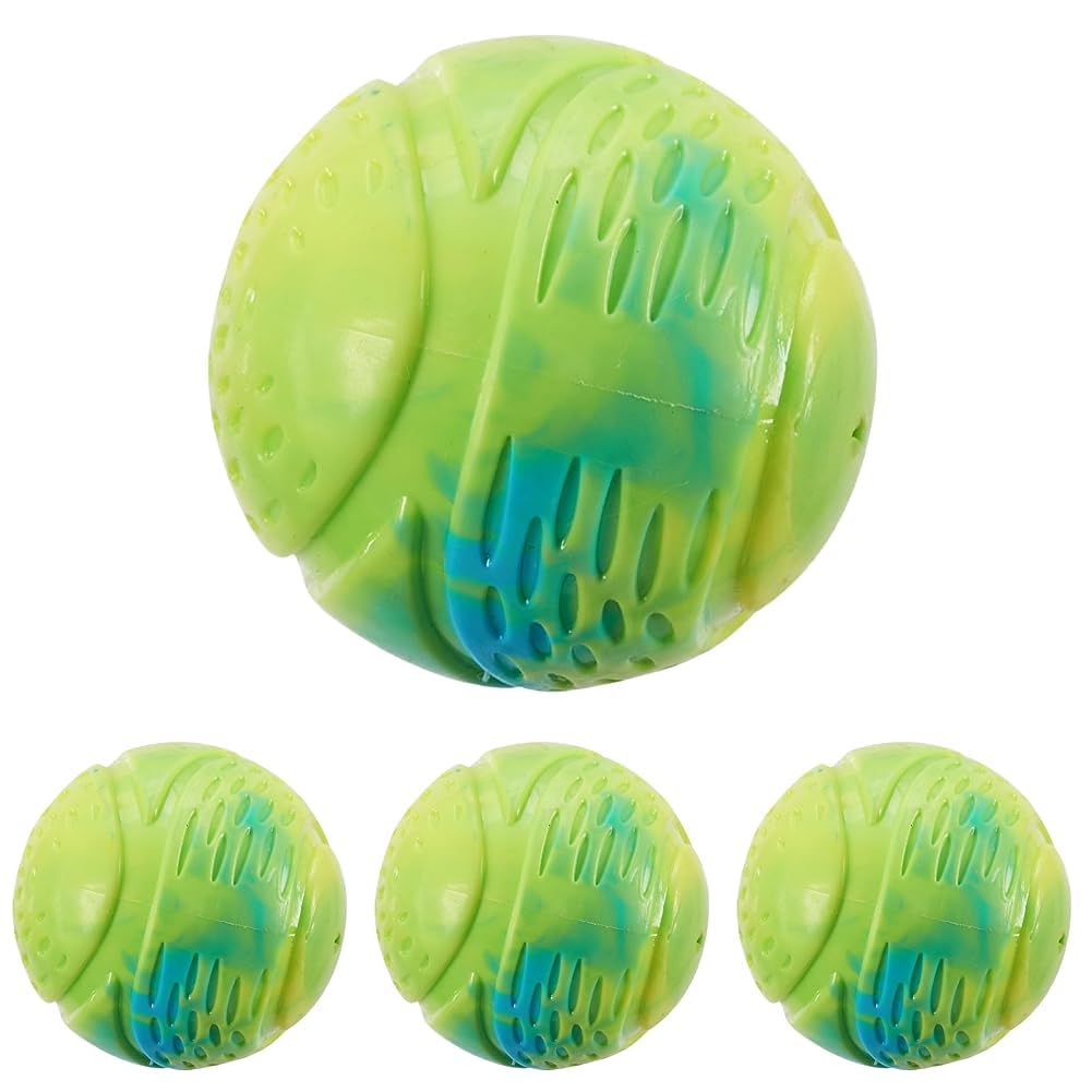 Outward Hound Grunt N Punt Tennis Ball - Fetch Ball Dog Toy Multi Pack of 4