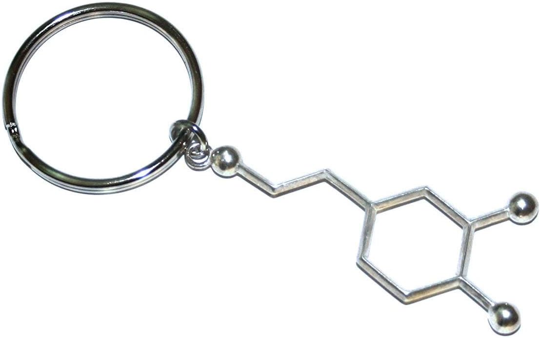 Anatomology Dopamine Molecule Key Chain