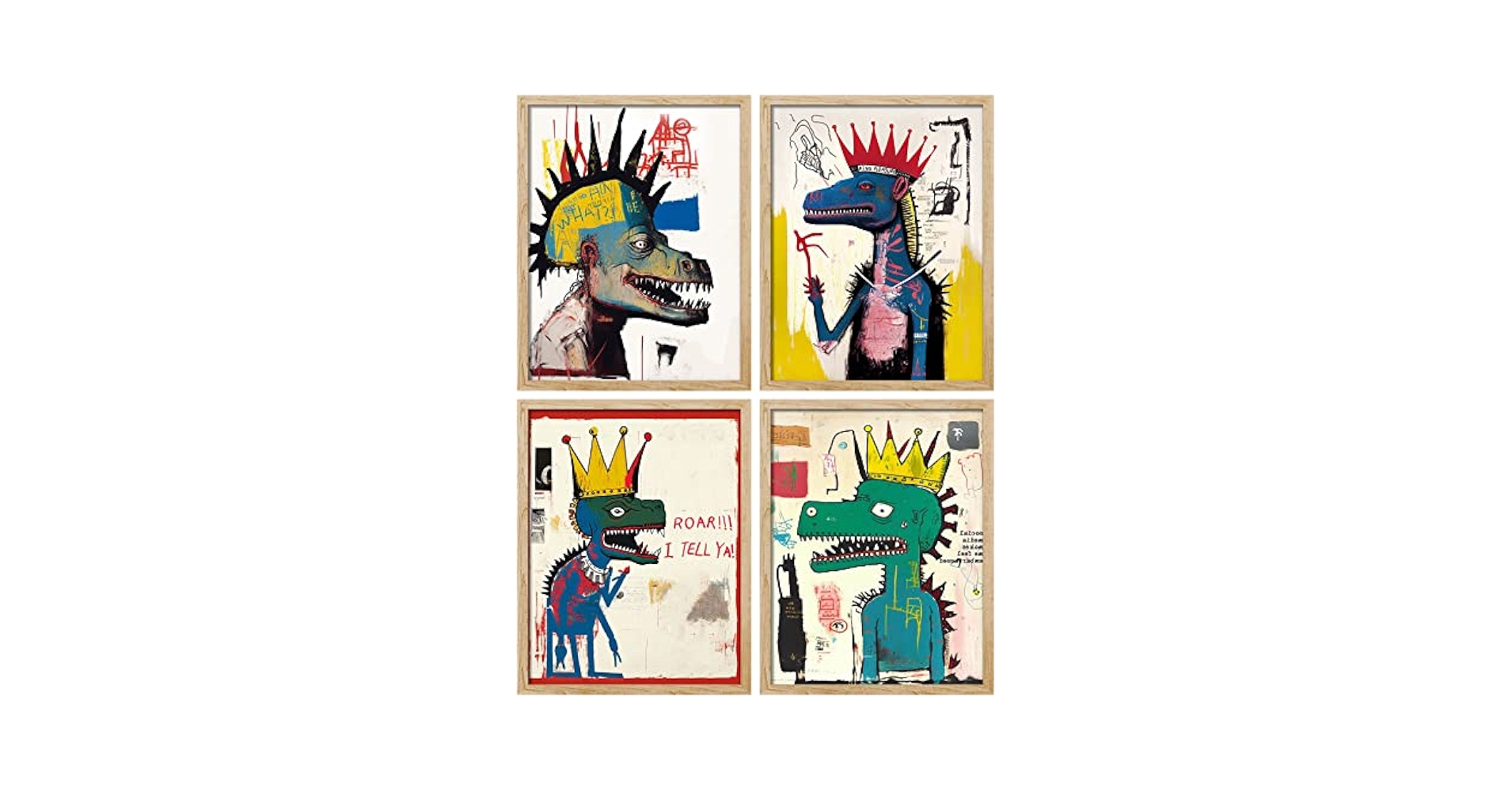 Amazon.com: SIGNWIN Framed Vintage Retro Antique Basquiat