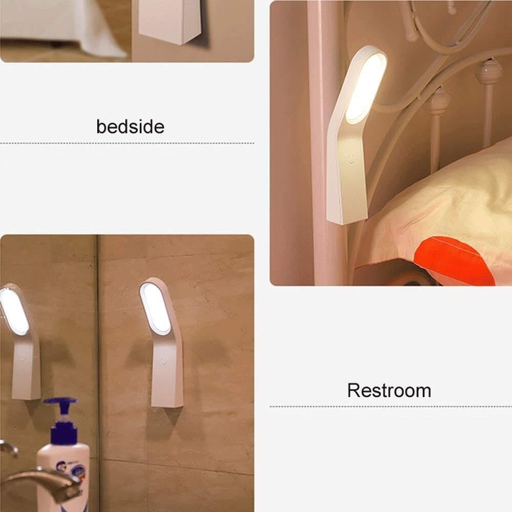 Lámpara de Pared, luz de Libro, Luces de Lectura Recargables por USB, protección para los Ojos, lámpara de Pared magnética LED multifunción con atenuación Continua