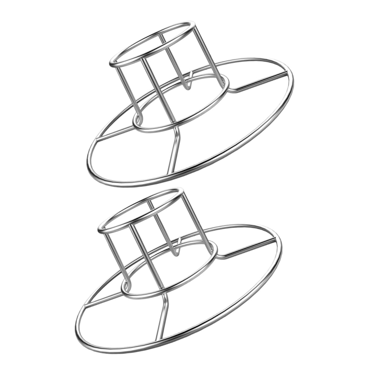 BESPORTBLE 4pezzi Inossidabile per Arrosto per Rack per BBQ Accessorio per Picnic e Grigliate all