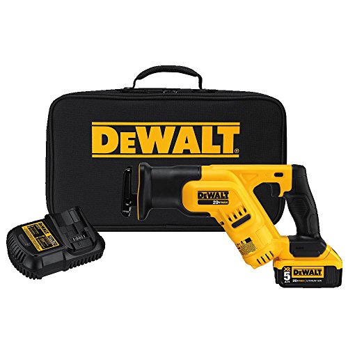 DEWALT 20V MAX Cordless Reciprocating Saw Kit, 5 Amp-Hour Battery (DCS387P1)