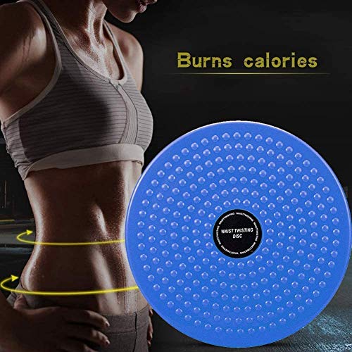 LISSO Body Shaping Twisting Waist Disc Exercise Twist Board Aerobic Exercise Equipment Fitness Slim Rotating Board Foot Massage (Blue)