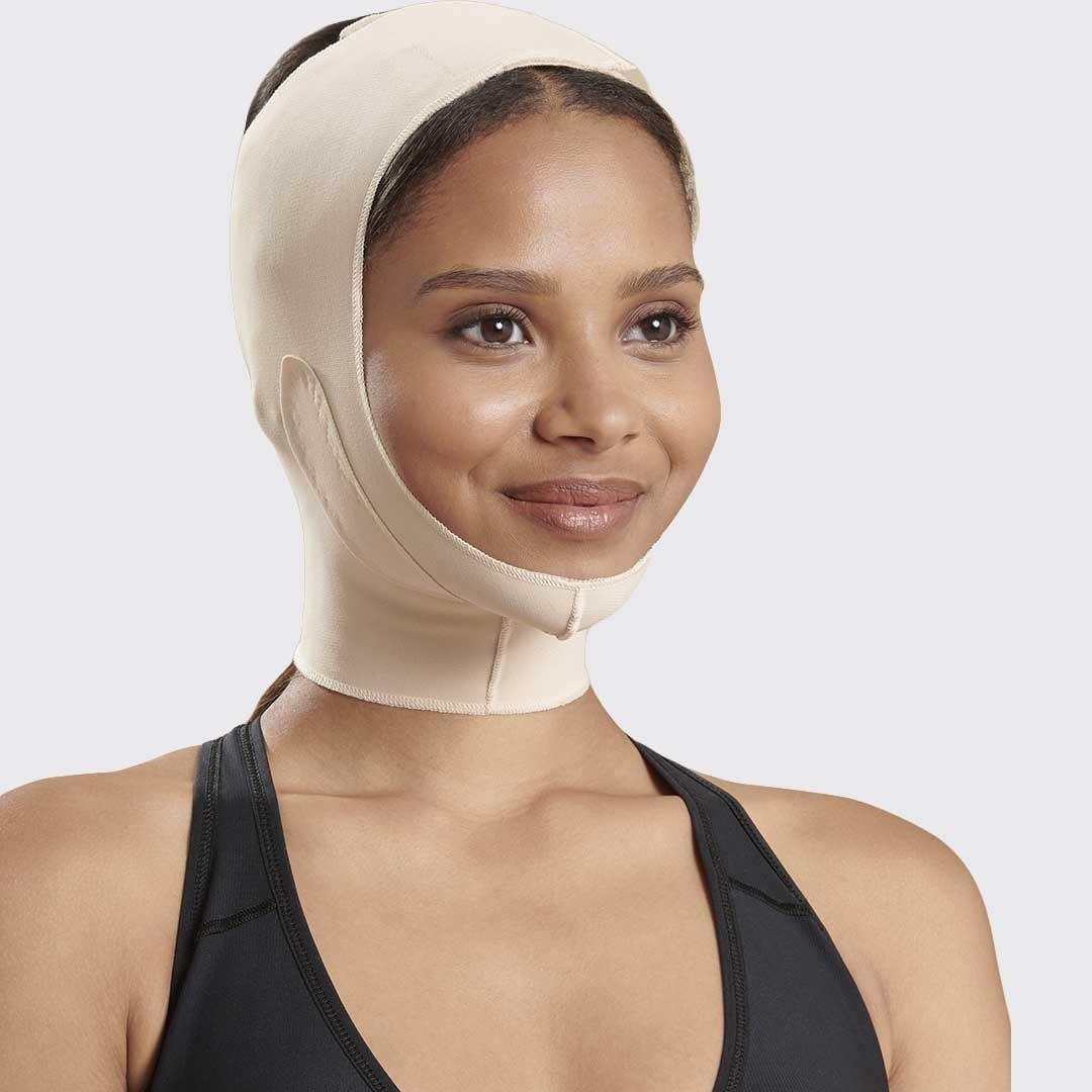 MARENA FM300-C: GUAINA LIFTING VISO CON COPERTURA COMPLETA DEL COLLO - Beige, Small