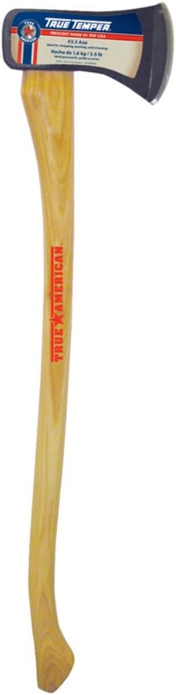 THE AMES COMPANY 994947 True American Single Bit Michigan Axe, 3.5 lb
