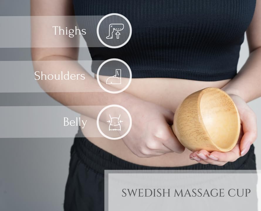 Miniatura 5 de Herramientas de masaje de terapia de madera, kit de Maderoterapia, masajeador de drenaje linfático 4 en 1