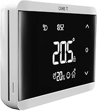 CAME TH/650 Digital Wall Thermostat with Soft-Touch Keys, Weekly Programming, Habit Learning Function, Humidity Sensor, Backlit Display, White