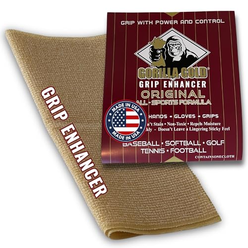 Gorilla Gold Grip Enhancer Tacky Towel - USA-Made Chalkless Formula