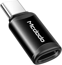 Mcdodo Lightning to USB C Adattatore Adattatore connettore iOS a USB tipo C maschio per iPhone Compatibile con Lightning Supporta la ricarica rapida e la sincronizzazione
