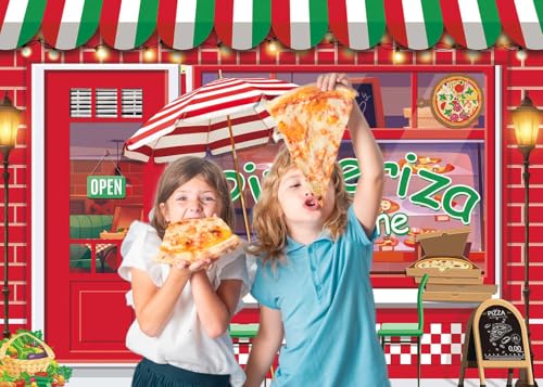Fondo Fotográfico Pizza Shop 8x6FT (2.4m x 1.8m) miniatura 2