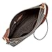 Fossil Women's Fiona PVC Large Crossbody Handbag, Black Stripe