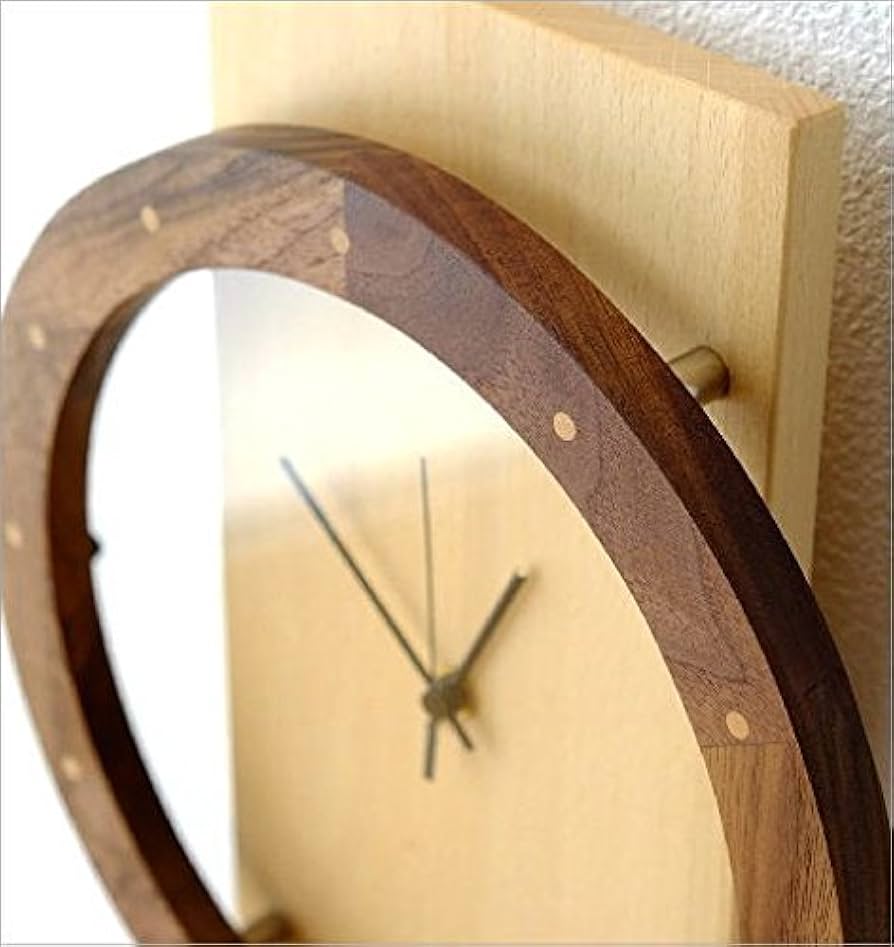 ウォールクロック振り子　ブナ　掛け時計 おしゃれ 天然木 無垢 文字盤なし Amazon.co.jp: 掛け時計 木製 おしゃれ ブナ材 天然木 無垢 文字盤なし