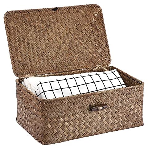 Hipiwe Handwoven Seagrass Basket Cover