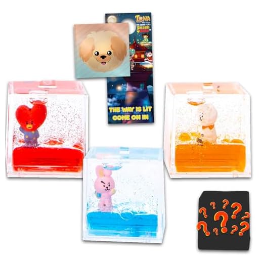 Tsunameez BT21 Keychains 3 Pack - Bundle with 3 BT21 Keychains Featuring with Stickers, More | Random Selection, No Duplicates