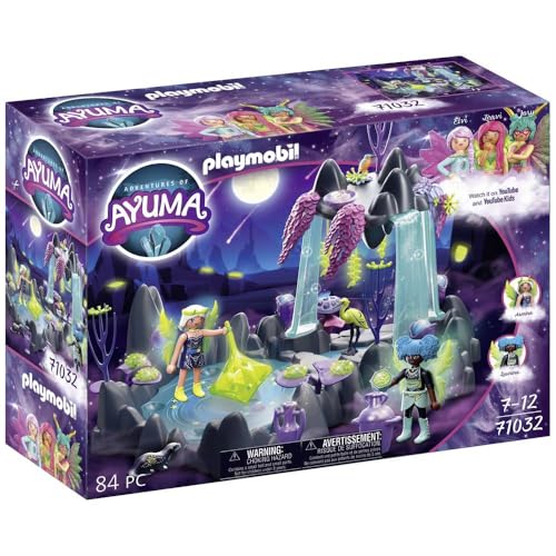 PLAYMOBIL Adventures of Ayuma 71032 Moon Fairy Quelle, Inkl. Spielzeug-Feen mit beweglichen Feen-Flügeln, Fee-Spielzeug für Kinder ab 7 Jahren