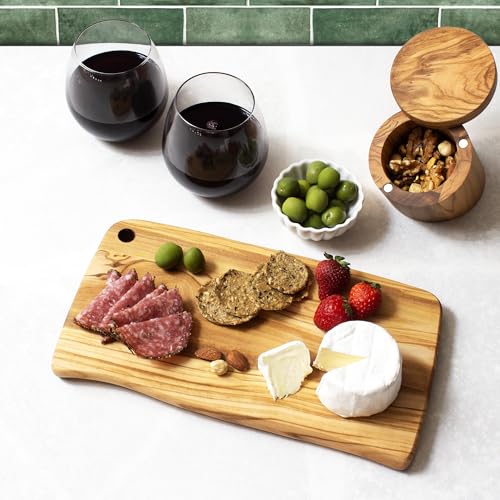 Tabla para cortar y servir de madera de olivo rectangular miniatura 2