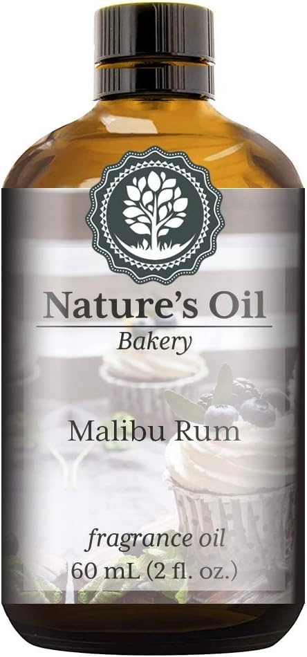 Malibu Rum Cupcakes Fragrance Oil (60ml) For Diffusers, Soap Making, Candles, Lotion, Home Scents, Linen Spray, Bath Bombs, Slime