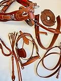 Juego de arnés de conducción de nailon sintético para carrito de caballo, tachuela ecuestre completa con riendas y poni de brida, mazorca, completo y marrón Shetland (caballo completo)