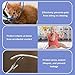 Pangda 30 ft Dog and Cat Cord Protector Flexible Cable Sleeve 2 mm Thick 1/2 Inch Diameter Wire Cable Sleeve Tubing for Pets PVC Electric Wire Cover Cord Protector for USB Charger Audio(Clear)