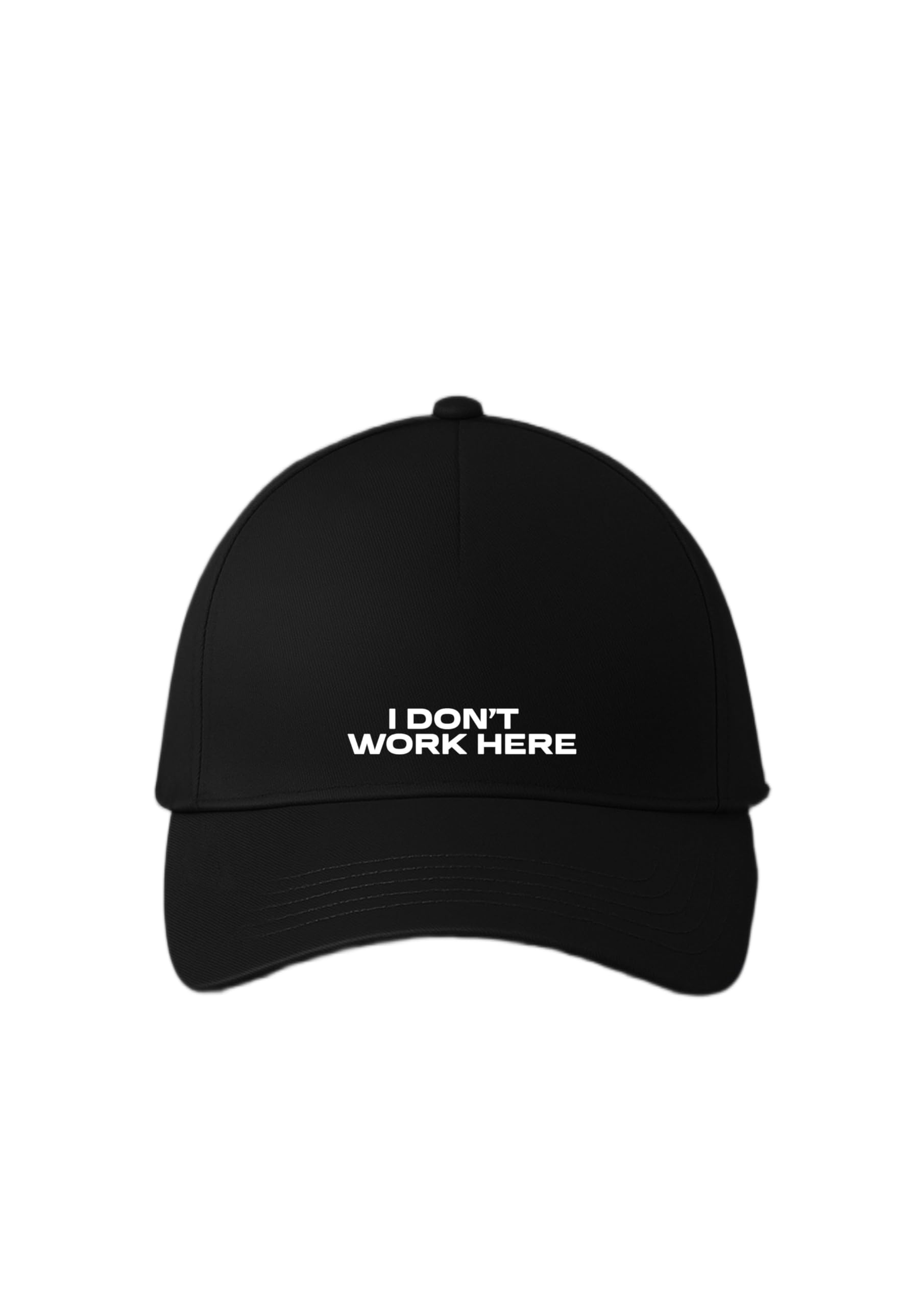 koverify Cotton Adjustable Size I Don't Work Here Unisex Cap for Women and Men-picture-12