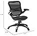 Office Star Ventilated Manager's Office Desk Chair with Breathable Mesh Seat and Back, Black Base, Black
