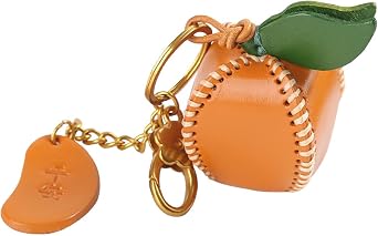 Leather Leaf Fruit Keychain ,Hanging Bag Charm for Purse and Backpack,Cute Keychains Accessories for Women Bag