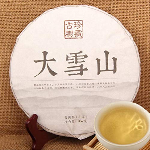 Ventas calientes 357g Raw Puer Tea Cake Yunnan Big Snowy Mountain Treasure Collection Puer Tea Organic Natural Pu'er…