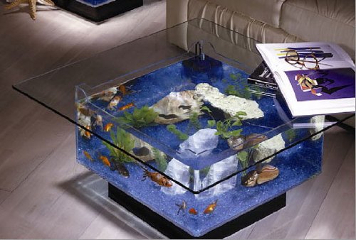 Midwest Tropical Fountain Aqua End Table Aquarium Tank Midwest Tropical Fountain Aqua End Table Aquarium Tank