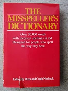 Hardcover Misspellers Dictionary Book