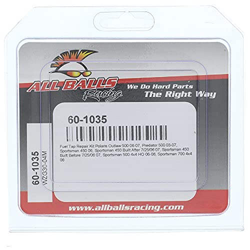 Image of All Balls Racing 60-1035 Fuel Tap Repair Kit Compatible With /Replacement For Polaris Outlaw 500 2x4, Sportsman 450 4x4 2006-2007, Predator 500 2003-2007, Sportsman 450 Built Before 7 /25 /06 2007