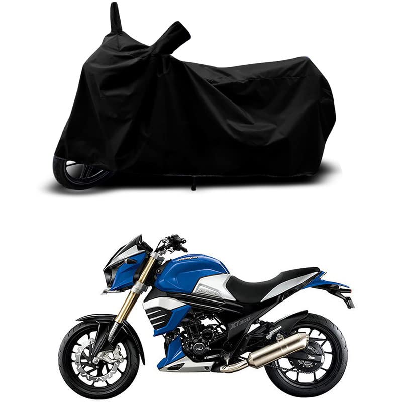 Image of 100% Scratchproof /UV-Rays /Heat Protection /Birds Dropping /Water Resistant /Dust Proof /Waterproof /Full Bike Scooty Two Wheeler Body Cover Compatible for MOJO XT 300 STD All Varients[Black]