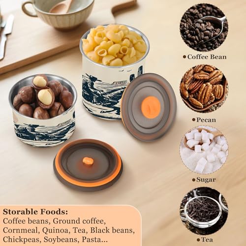 Contenedor Hermético de Café de Acero Inoxidable 500 ml miniatura 6