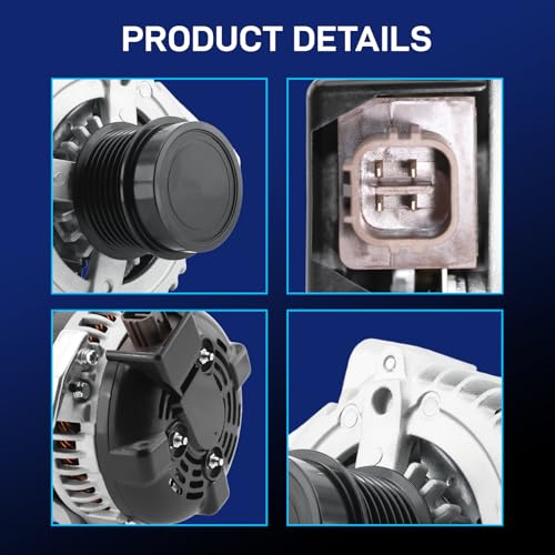 Image of New Alternator Compatible with Toyota Camry 2007 2008 2009 L4 2.4, Toyota Corolla 2009 2010, Matrix 2009-2013, Pontiac Vibe 2009-2010, Scion xB 2008-2013, Replace 11195 AL3321X 104210-4880