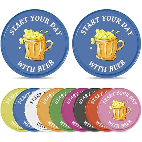 comfortez 200-1000 Custom-Made Pieces with Beer Motifs, Interchangeable to add to Your Personal Logo and Text (Blue) Cover