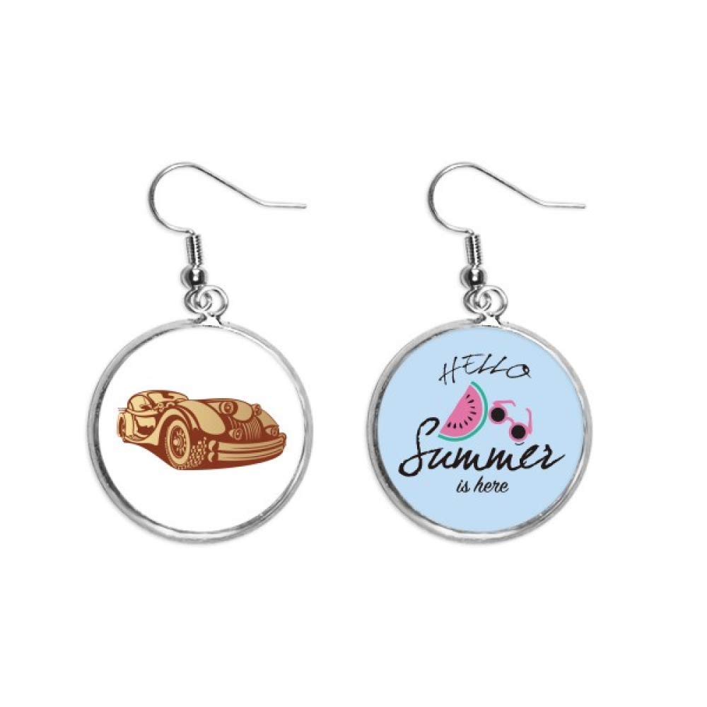 Pendientes de sandía estilo rojo pardusco ideales para terrazas de verano 5