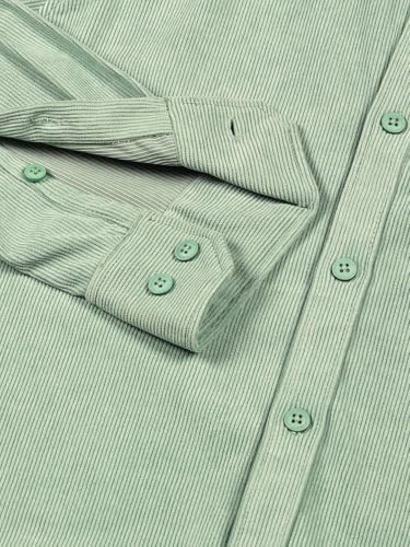 Image of Thomas Scott Men's | Solid | Full Sleeve | Slim Fit | Polyester-Blend | Button Down | Casual Shirt